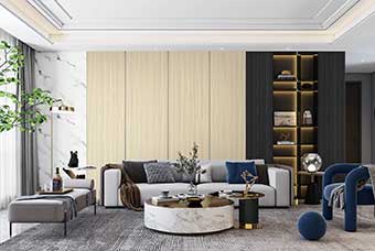 屯昌轻奢风格-客厅