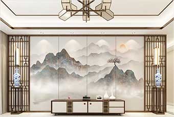 屯昌森佰汇航空纤维（山水画系列）