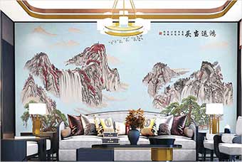 屯昌森佰汇航空纤维墙咔（鸿运当头）